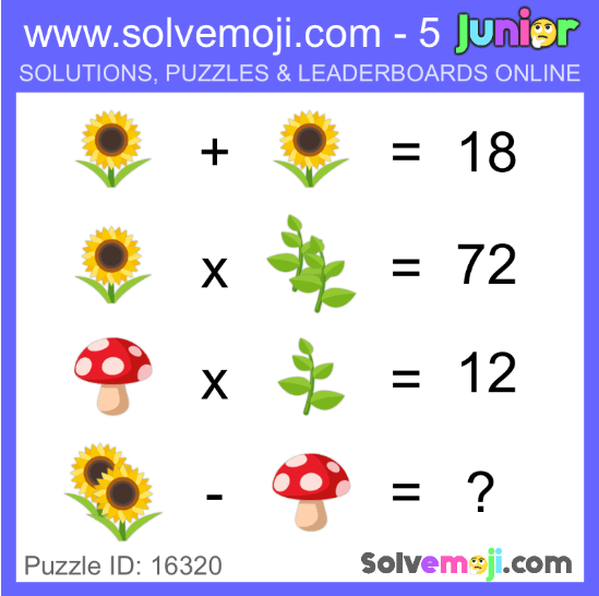 Solvemoji puzzle -- nature