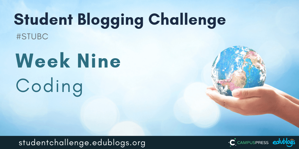 Let's have some fun with coding for week nine of the Student Blogging Challenge